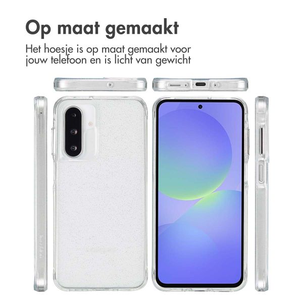 imoshion Clear Glitter Backcover Samsung Galaxy A36 / A56 - Zilver