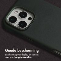 Accezz Vintage Leather Magsafe Backcover Apple iPhone 16 Pro Max - Smokey Green