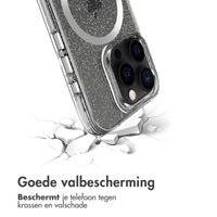 imoshion Clear Glitter Backcover met MagSafe Apple iPhone 15 Pro - Zilver