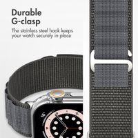Accezz Nylon Alpine Band Apple Watch | 44/45/46/49 mm - Dark Grey