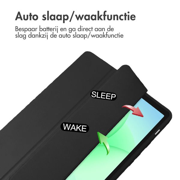 imoshion Trifold Hardcase Bookcase Samsung Galaxy Tab A11 Plus - Zwart