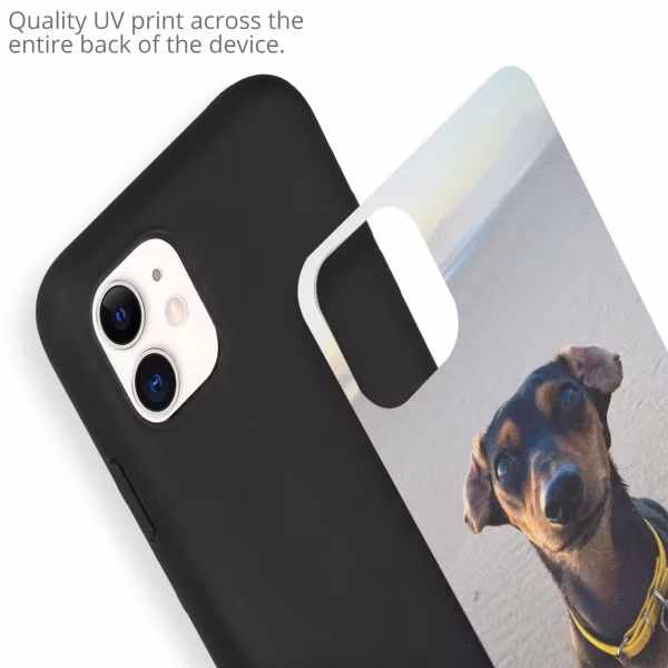 Ontwerp je eigen Apple iPhone 11 gel hoesje - Zwart