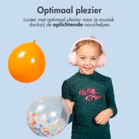 imoshion Draadloze Kinderkoptelefoon LED Light - Decibelbegrenzer - Met AUX kabel - Roze