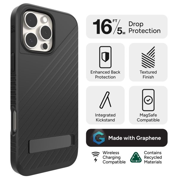 ZAGG Denali Snap KS Case Apple iPhone 16 Pro Max - Zwart