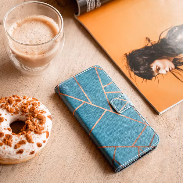 imoshion Design Softcase Bookcase Apple iPhone 13 Pro - Blue Graphic