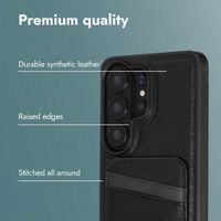 imoshion Back Cover with Card Holder and Stand Samsung Galaxy S26 Ultra - Black