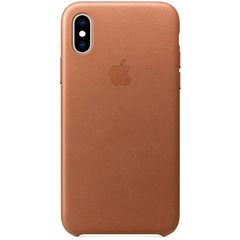 Apple Leather Backcover Apple iPhone Xs Max - Saddle Brown