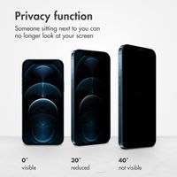 Accezz Tempered Glass Privacy Screen protector Apple iPhone 12 Pro Max