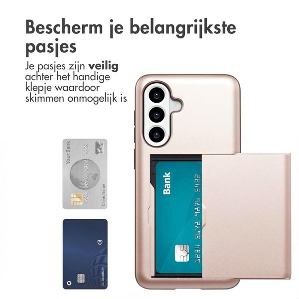 imoshion Backcover met pasjeshouder Samsung Galaxy A36 / A56 - Rosé Goud