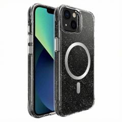 imoshion Clear Glitter Backcover met MagSafe Apple iPhone 13 - Zilver