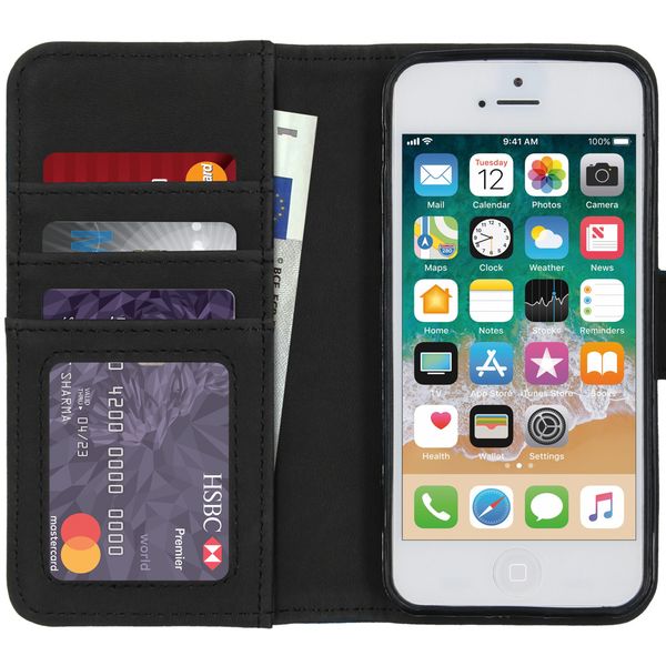 imoshion Luxe Bookcase Apple iPhone SE (2016) / 5 / 5s - Donkerblauw