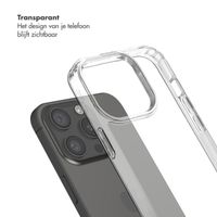 Selencia Backcover met afneembare haakjes Apple iPhone 15 Pro - Transparant