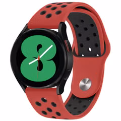 imoshion Siliconen sport bandje - Universeel 20 mm aansluiting - Rood / Zwart