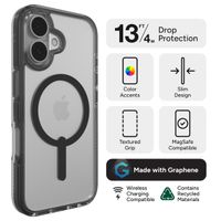 ZAGG Santa Cruz Snap Case met MagSafe Apple iPhone 16 - Clear / Black