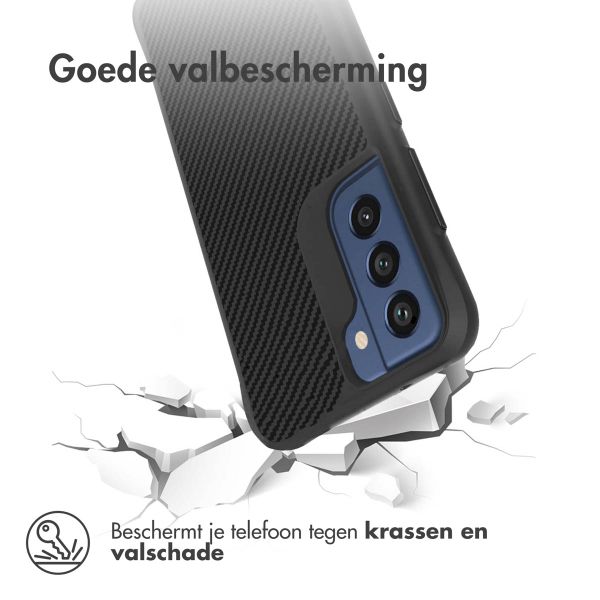 imoshion Rugged Hybrid Case Samsung Galaxy S21 FE - Zwart