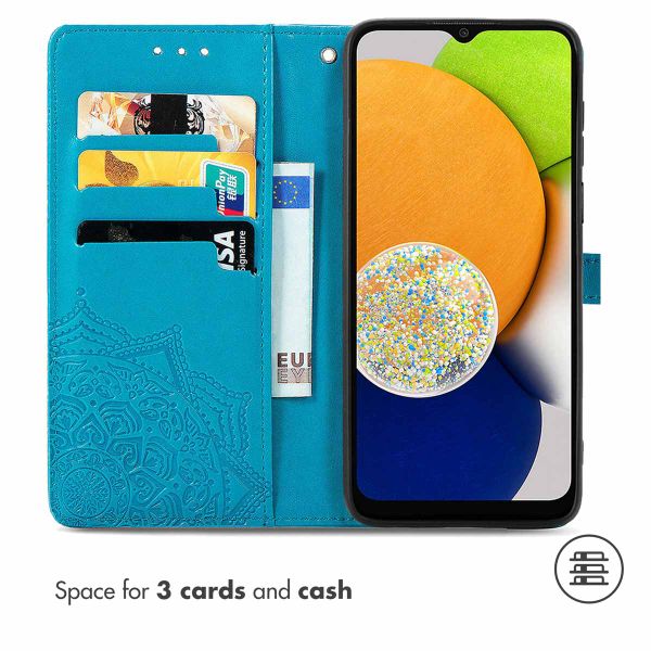 imoshion Mandala Bookcase Samsung Galaxy A03 - Turquoise