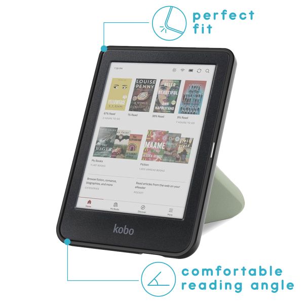 imoshion Design Vouwbare Bookcase Kobo Clara Colour / BW - Floral Green