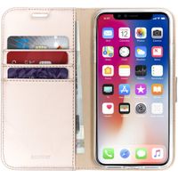 Accezz Wallet Softcase Bookcase iPhone Xs Max - Goud