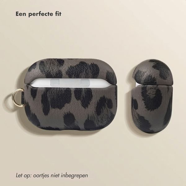 Selencia Sabi Case met panterprint  Apple Airpods Pro 3 - Midnight Black