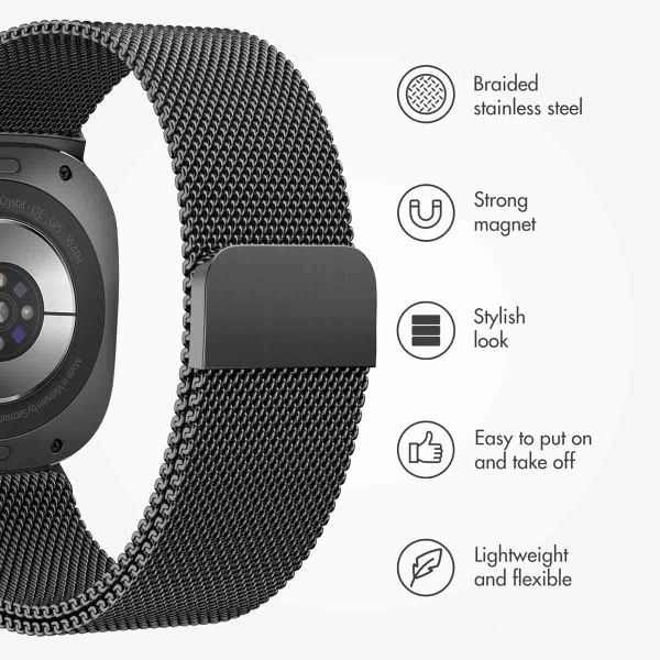 imoshion Milanese magnetic band Samsung Galaxy Watch Ultra 2 (2026) / Ultra (2024/2025) - Black