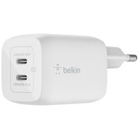 Belkin Boost↑Charge™ GaN Pro Adapter 2 poorts met USB-C kabel - USB-C - 65W - Wit