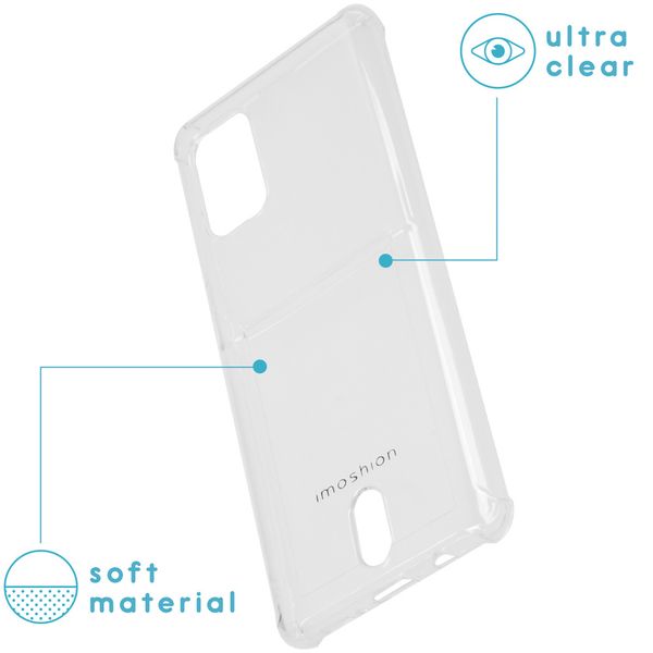 imoshion Softcase Backcover met pashouder Galaxy A71 - Transparant