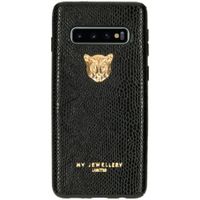 My Jewellery Tiger Softcase Backcover Samsung Galaxy S10 - Zwart