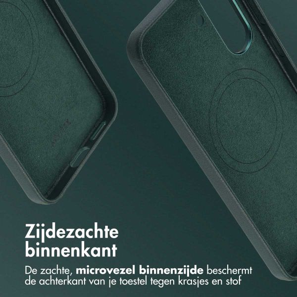 Accezz MagSafe Leather Backcover Samsung Galaxy A36 / A56 - Cedar Green