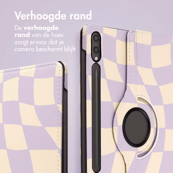 imoshion 360° Draaibare Design Bookcase Samsung Galaxy Tab S10 Plus / Tab S9 FE Plus / Tab S9 Plus - Dancing Cubes