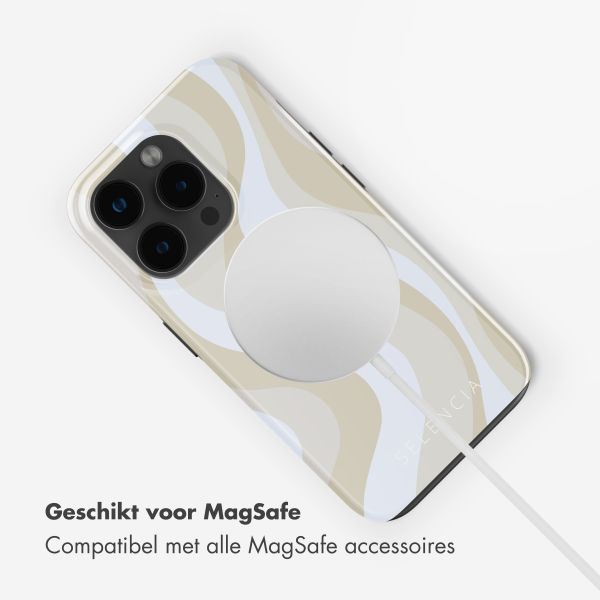 Selencia Vivid Backcover met MagSafe Apple iPhone 15 Pro Max - Desert Waves Beige