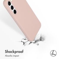 Accezz Liquid Silicone Backcover Samsung Galaxy S23 Plus - Roze