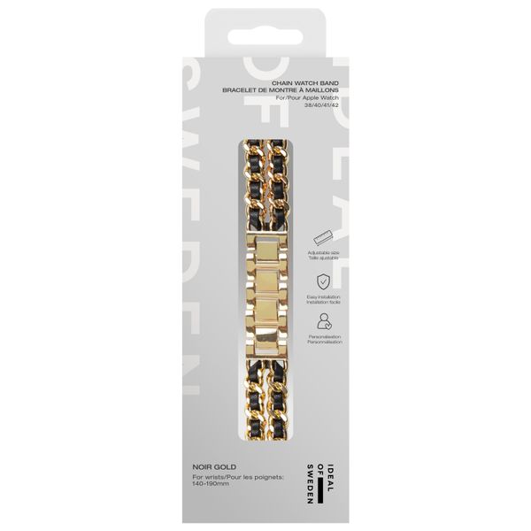 iDeal of Sweden Chain Watch Band Apple Watch | 38/40/41/42 mm - Noir Gold
