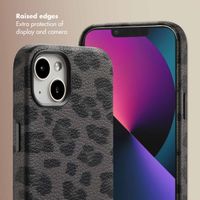 Selencia Sabi Back Cover Panther Print with MagSafe Apple iPhone 13 - Midnight Black