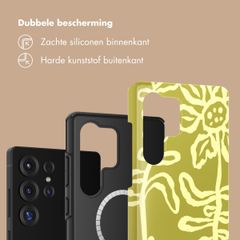 Selencia Vivid Backcover met MagSafe Samsung Galaxy S25 Ultra - Chalky Bloom
