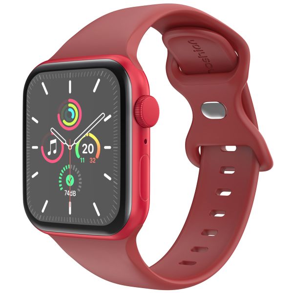 imoshion Siliconen⁺ bandje Apple Watch Series 1 t/m 10 / SE / Ultra (2) (44/45/46/49 mm) - Wine - Maat M/L