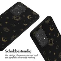 imoshion Siliconen design hoesje met koord Samsung Galaxy A53 - Sky Black