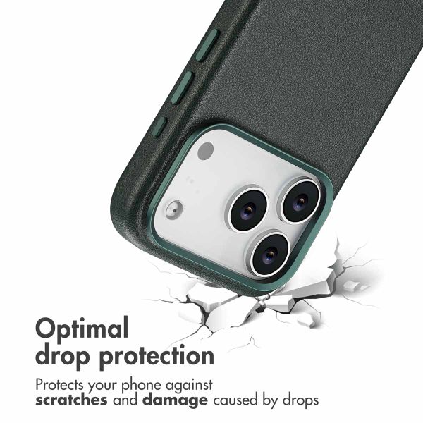 Accezz Leather Back Cover with MagSafe Apple iPhone 17 Pro - Cedar Green