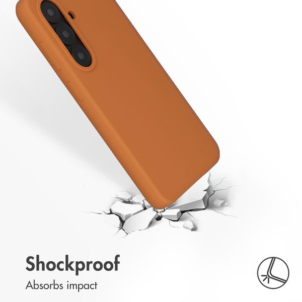 Accezz Liquid Silicone Back Cover with MagSafe Samsung Galaxy S26 Plus - Orange