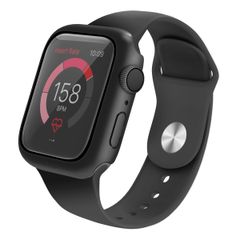 Uniq Nautic Apple Watch Case met Waterproof gehard glazen screenprotector Apple Watch 4-6 / SE - 44 mm - Midnight Black