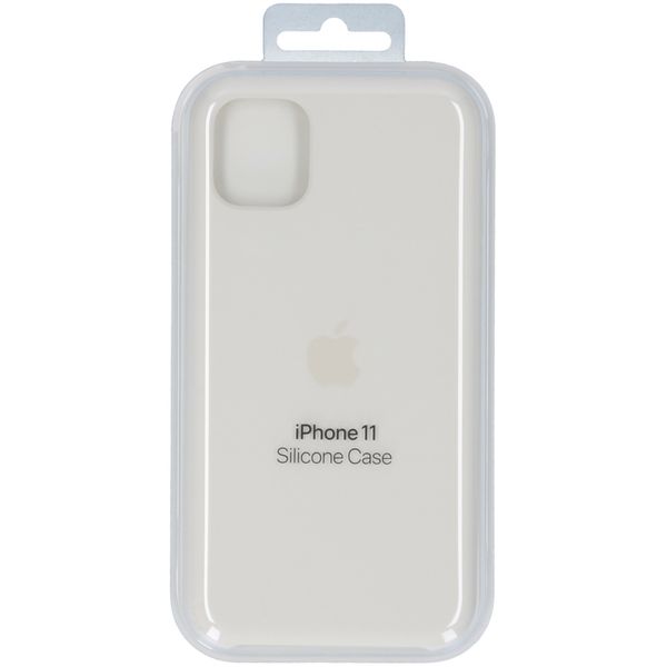 Apple Silicone Backcover Apple iPhone 11 - White