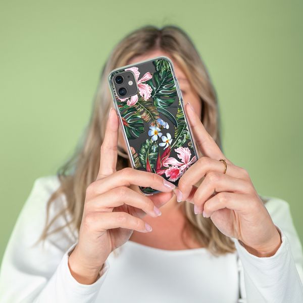 imoshion Design hoesje Samsung Galaxy A41 - Jungle - Groen / Roze