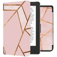 imoshion Design Slim Hard Case Bookcase Tolino Shine 4 - Pink Graphic