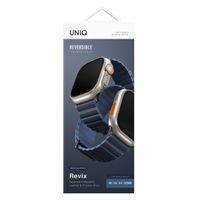 Uniq Revix Premium Edition dubbelzijdig bandje Apple Watch Series 1 t/m 10 / SE / Ultra (2) (44/45/46/49 mm) - Prussian/Mist Blue