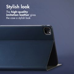Accezz Classic Tablet Case Apple iPad Pro 12.9 (2020/2021/2022) - Dark Blue