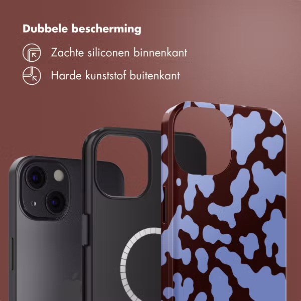 Selencia Vivid Backcover met MagSafe Apple iPhone 13 - Moo'd Lavender Glow