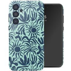 Selencia Vivid Tough Backcover Samsung Galaxy A35 - Tropical Vibes Light Blue