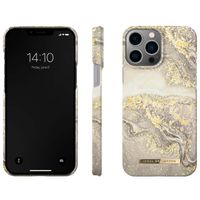 iDeal of Sweden Fashion Backcover iPhone 14 Pro Max - Sparkle Greige Marble