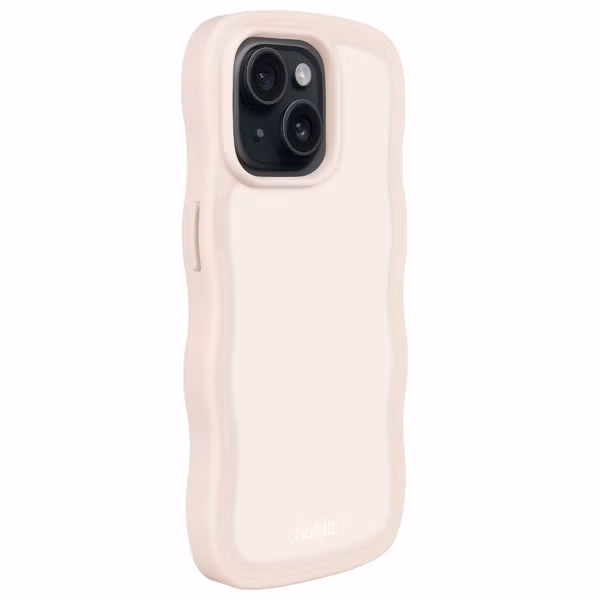 Holdit Wavy Case Apple iPhone 14/15 Plus - Light Beige
