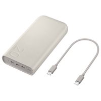 Samsung Batterij Pack 20.000 mAh - 45 Watt snelladen - 3x USB-C - Beige