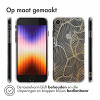imoshion Design hoesje Apple iPhone SE (2022 / 2020) / 8 / 7 - Golden Leaves Transparant